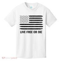 Live Free Or Die 2nd Amendment American Flag Kids T-Shirt thumb 0