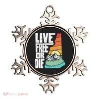 Live Free Or Die Retro New Hampshire Nature Graphic Ornament thumb 0