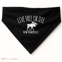 Live Free Or Die New Hampshire USA-Made Doggie Bandana thumb 0