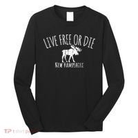 Live Free Or Die New Hampshire Long Sleeve Shirt thumb 0