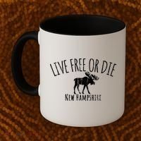 Live Free Or Die New Hampshire Coffee Mug thumb 2