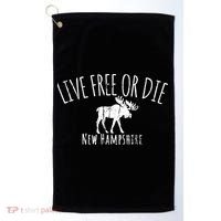 Live Free Or Die New Hampshire Golf Towel thumb 0