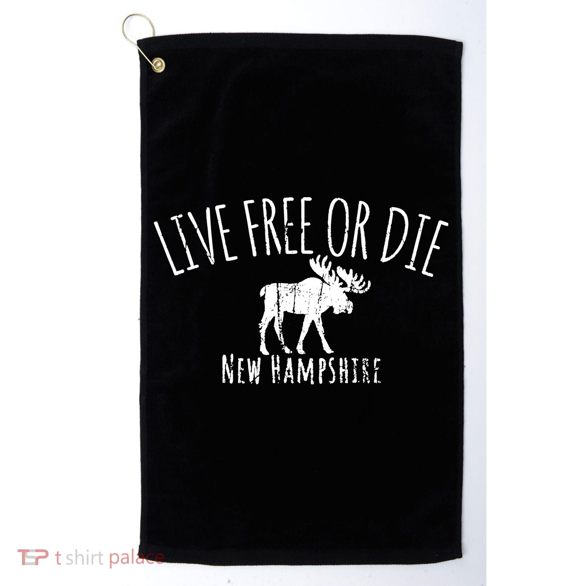 Live Free Or Die New Hampshire Golf Towel
