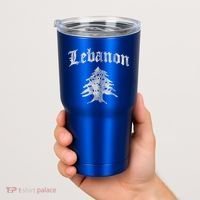 Lebanese Flag Of Lebanon Souvenir Tumbler thumb 2