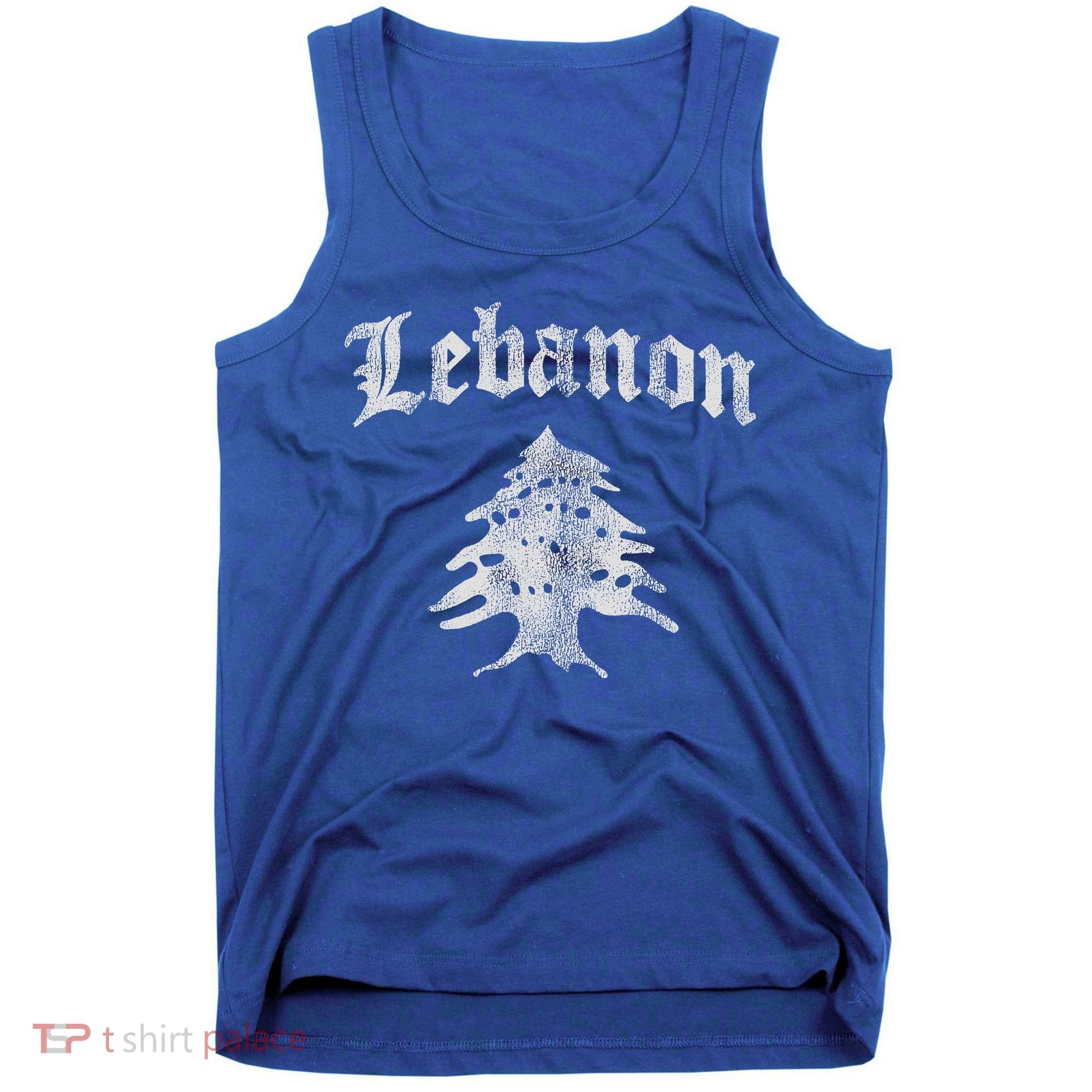 Lebanese Flag Of Lebanon Souvenir Tank Top