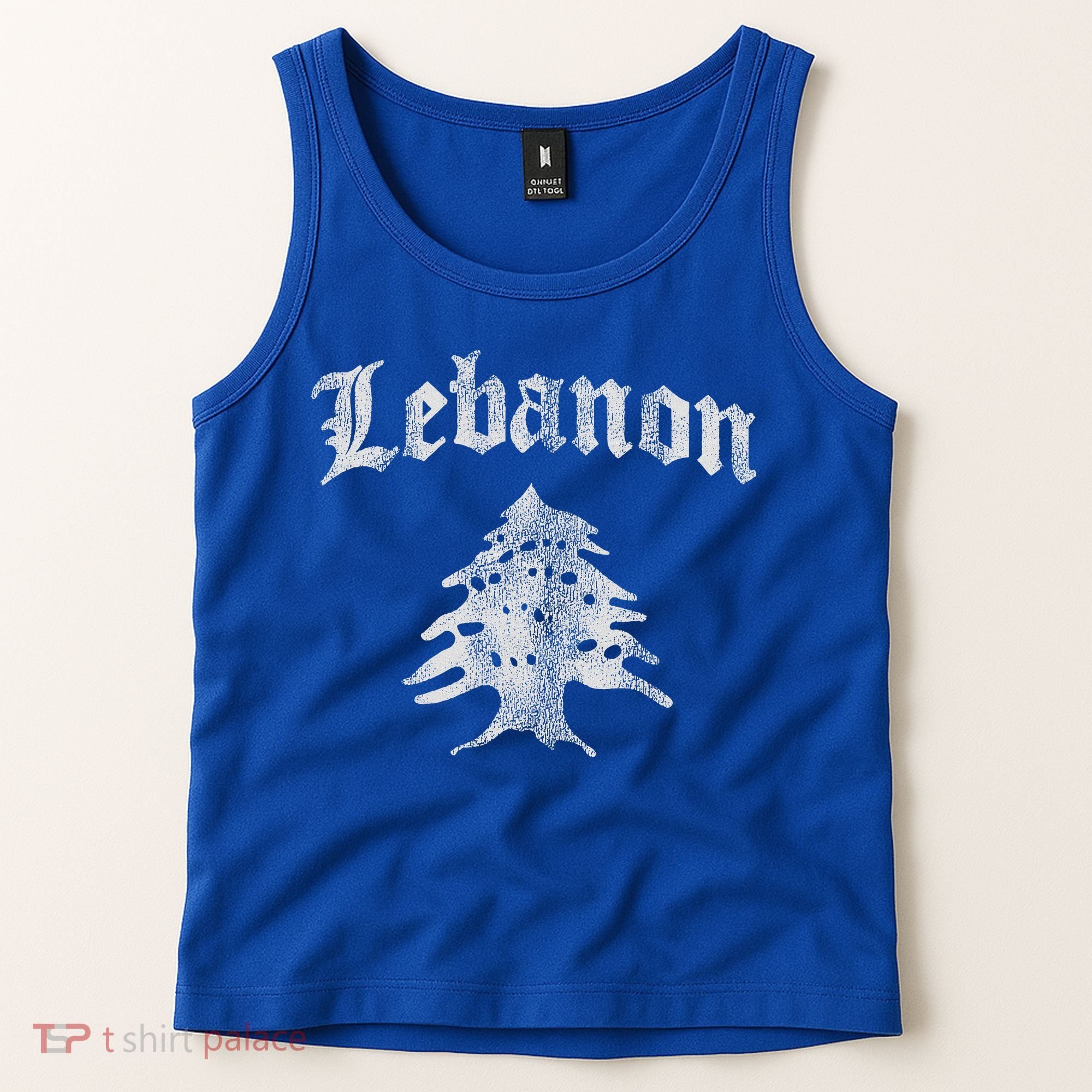 Lebanese Flag Of Lebanon Souvenir Tank Top
