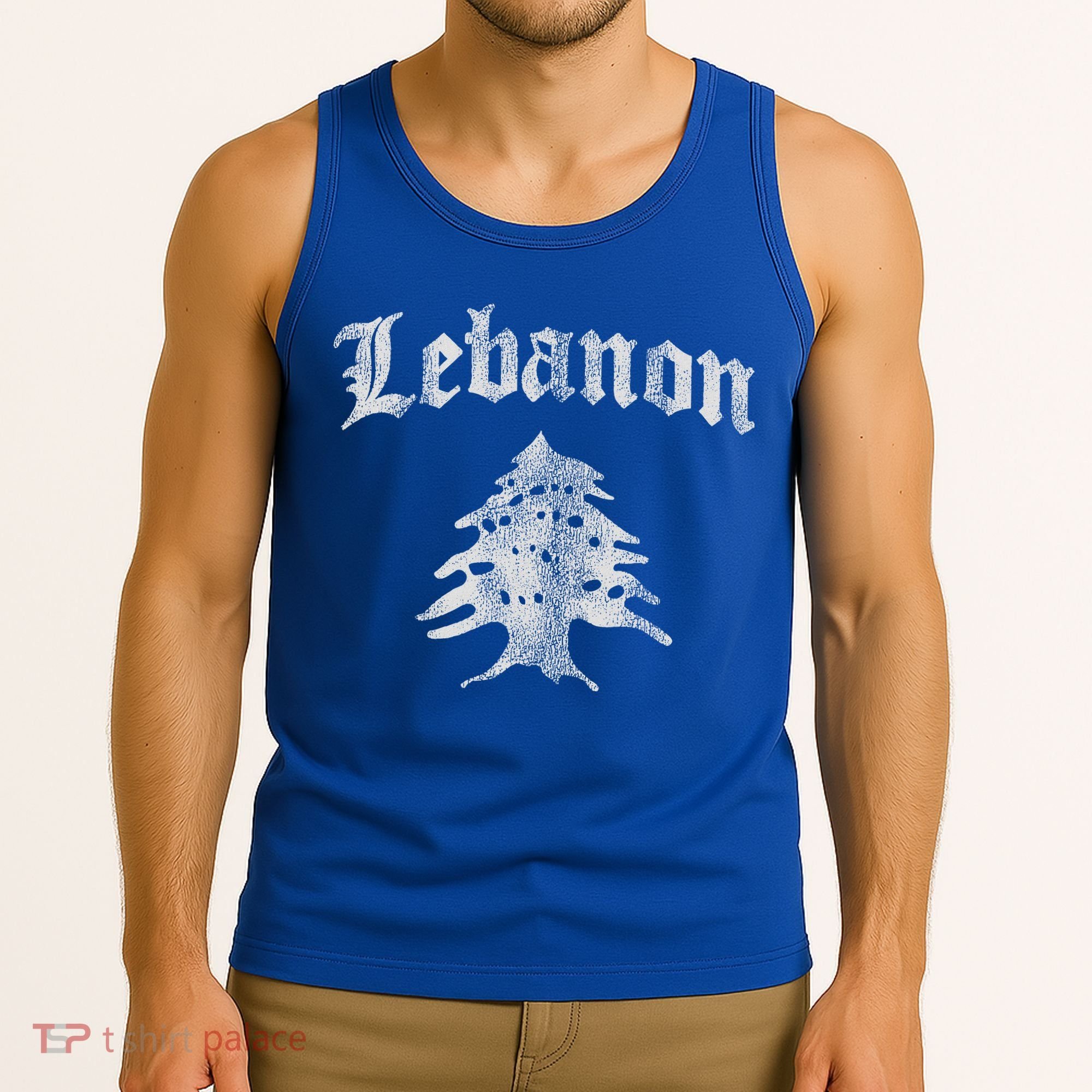 Lebanese Flag Of Lebanon Souvenir Tank Top