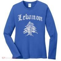 Lebanese Flag Of Lebanon Souvenir Women's Long Sleeve Shirt thumb 0