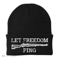 Let Freedom Ping Quote Beanie thumb 0