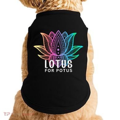 Lotus For Potus Kamala Harris Support Design Election 2024 Doggie Tank