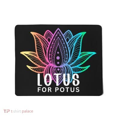 Lotus For Potus Kamala Harris Support Design Election 2024 Mousepad