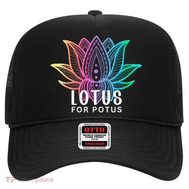Lotus For Potus Kamala Harris Support Design Election 2024 Hat