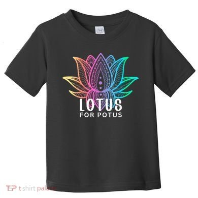 Lotus For Potus Kamala Harris Support Design Election 2024 Toddler T-Shirt