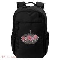 Lovely Flowered Pumpkin Backpack thumb 0