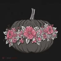 Lovely Flowered Pumpkin Bucket Hat thumb 4