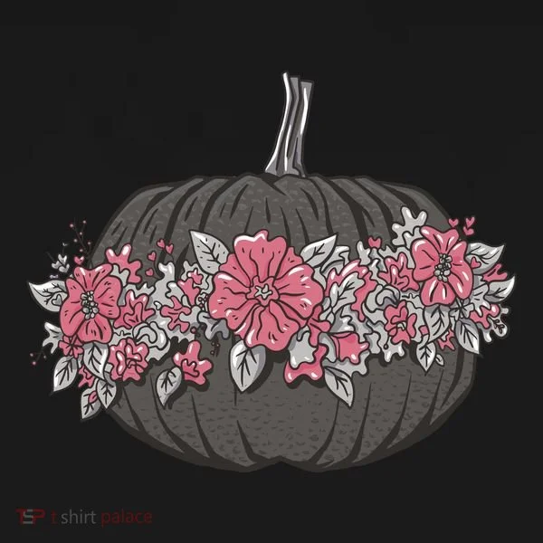 Lovely Flowered Pumpkin Bucket Hat