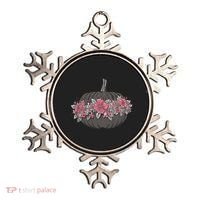 Lovely Flowered Pumpkin Ornament thumb 0