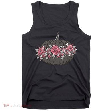 Lovely Flowered Pumpkin Tank Top