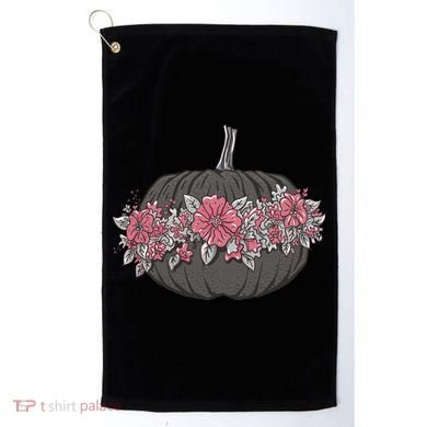 Lovely Flowered Pumpkin Golf Towel