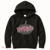 Lovely Flowered Pumpkin Kids Hoodie thumb 0