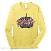 Lovely Flowered Pumpkin Long Sleeve Shirt thumb 0