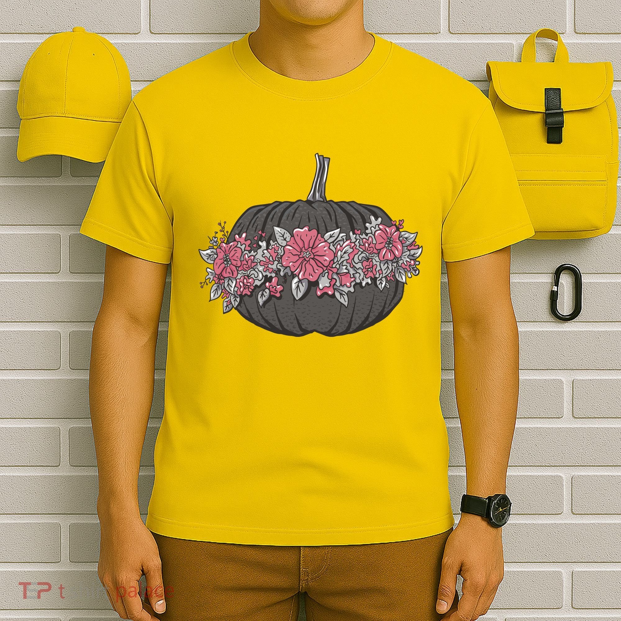 Lovely Flowered Pumpkin T-Shirt