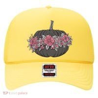Lovely Flowered Pumpkin Hat thumb 0