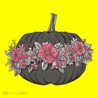 Lovely Flowered Pumpkin Women's T-Shirt thumb 6