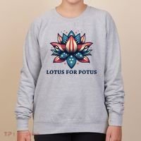 Lotus For Potus Usa Election Women's Sweatshirt thumb 0