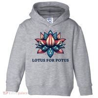 Lotus For Potus Usa Election Toddler Hoodie thumb 0