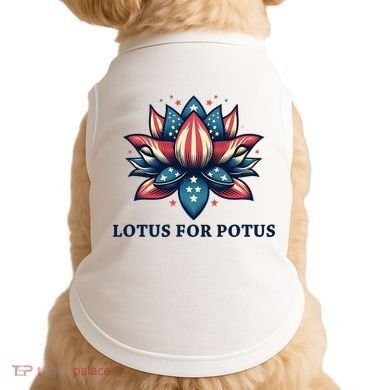 Lotus For Potus Usa Election Doggie Tank