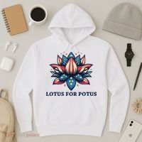 Lotus For Potus Usa Election Hoodie thumb 3