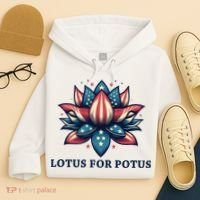 Lotus For Potus Usa Election Hoodie thumb 4