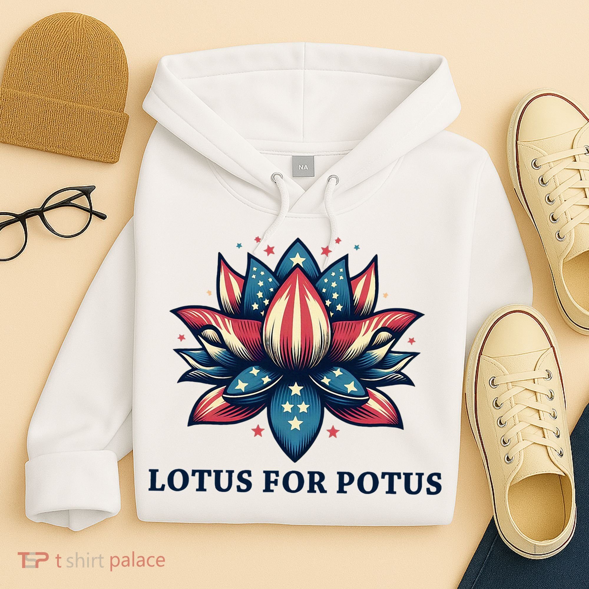 Lotus For Potus Usa Election Hoodie