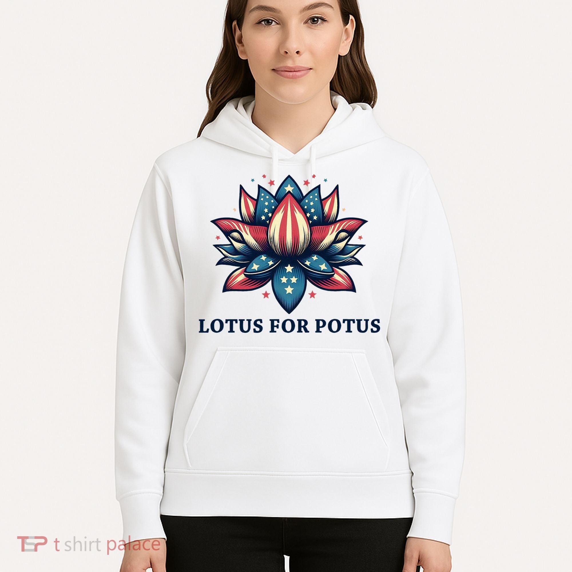Lotus For Potus Usa Election Hoodie