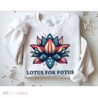 Lotus For Potus Usa Election Sweatshirt thumb 2