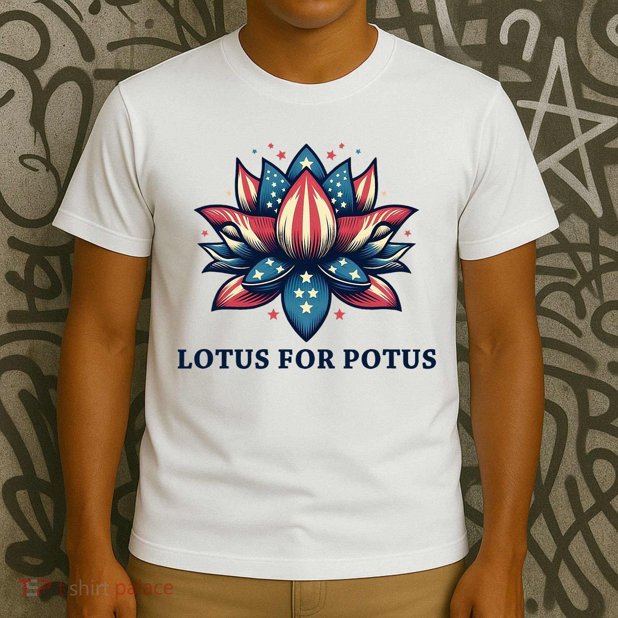 Lotus For Potus Usa Election T-Shirt