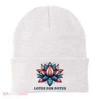 Lotus For Potus Usa Election Beanie thumb 0