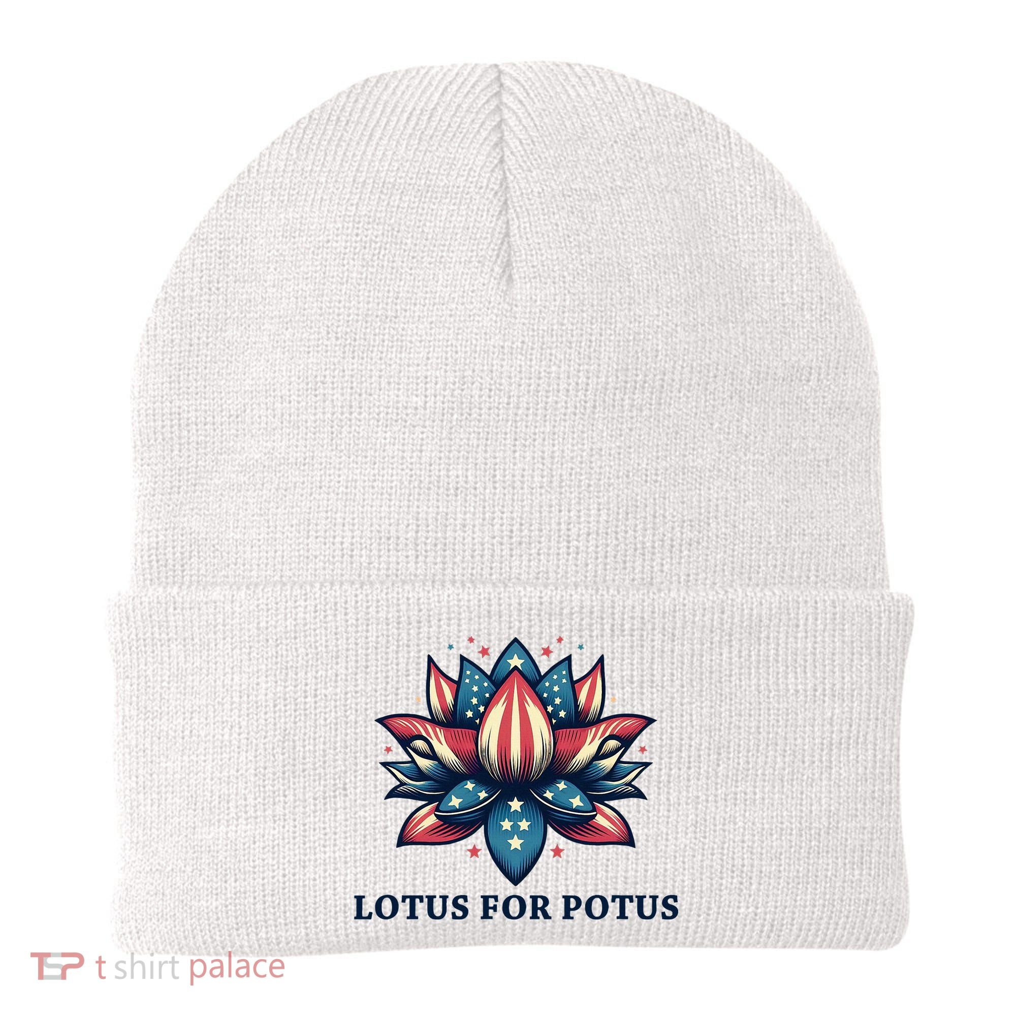 Lotus For Potus Usa Election Beanie