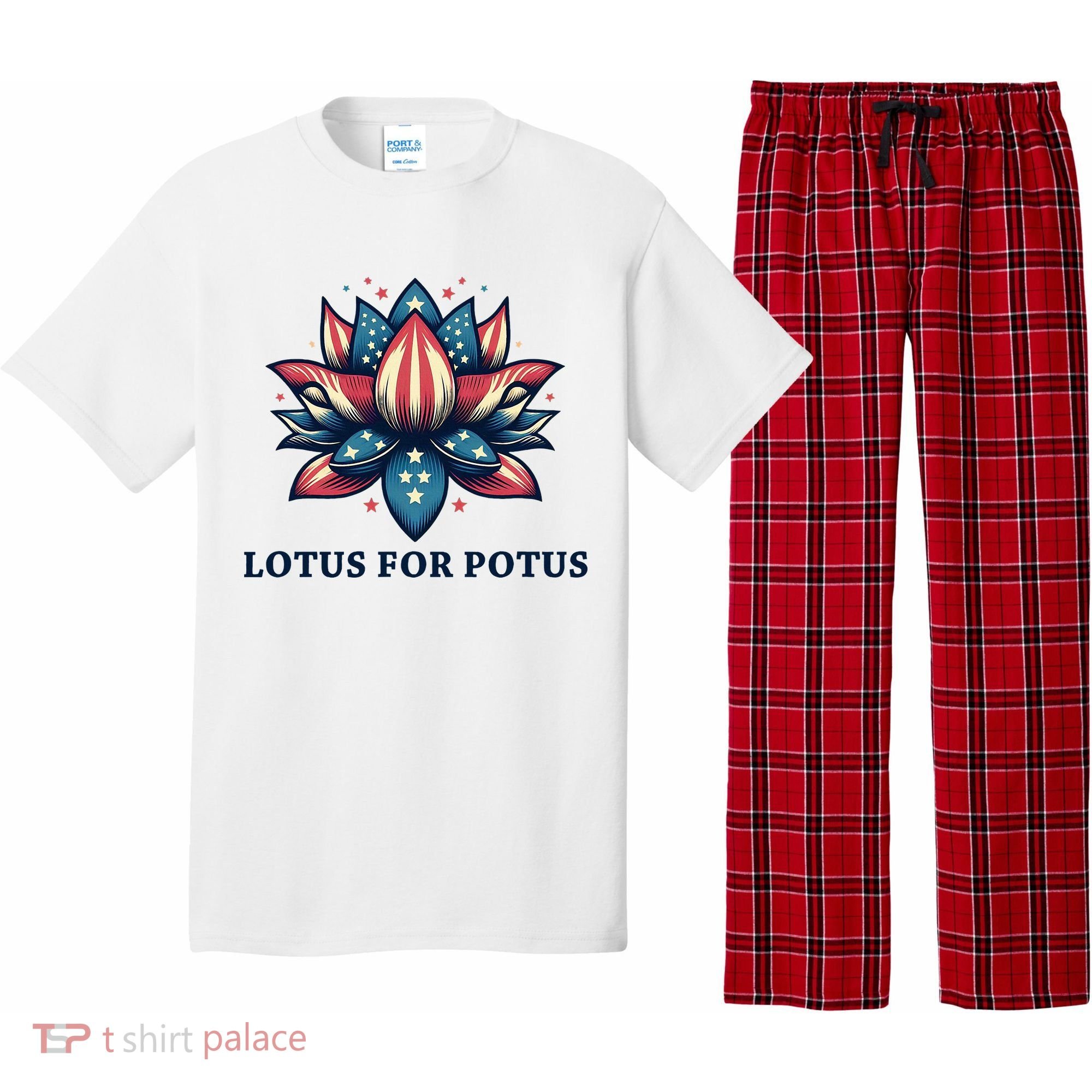 Lotus For Potus Usa Election Pajama Set
