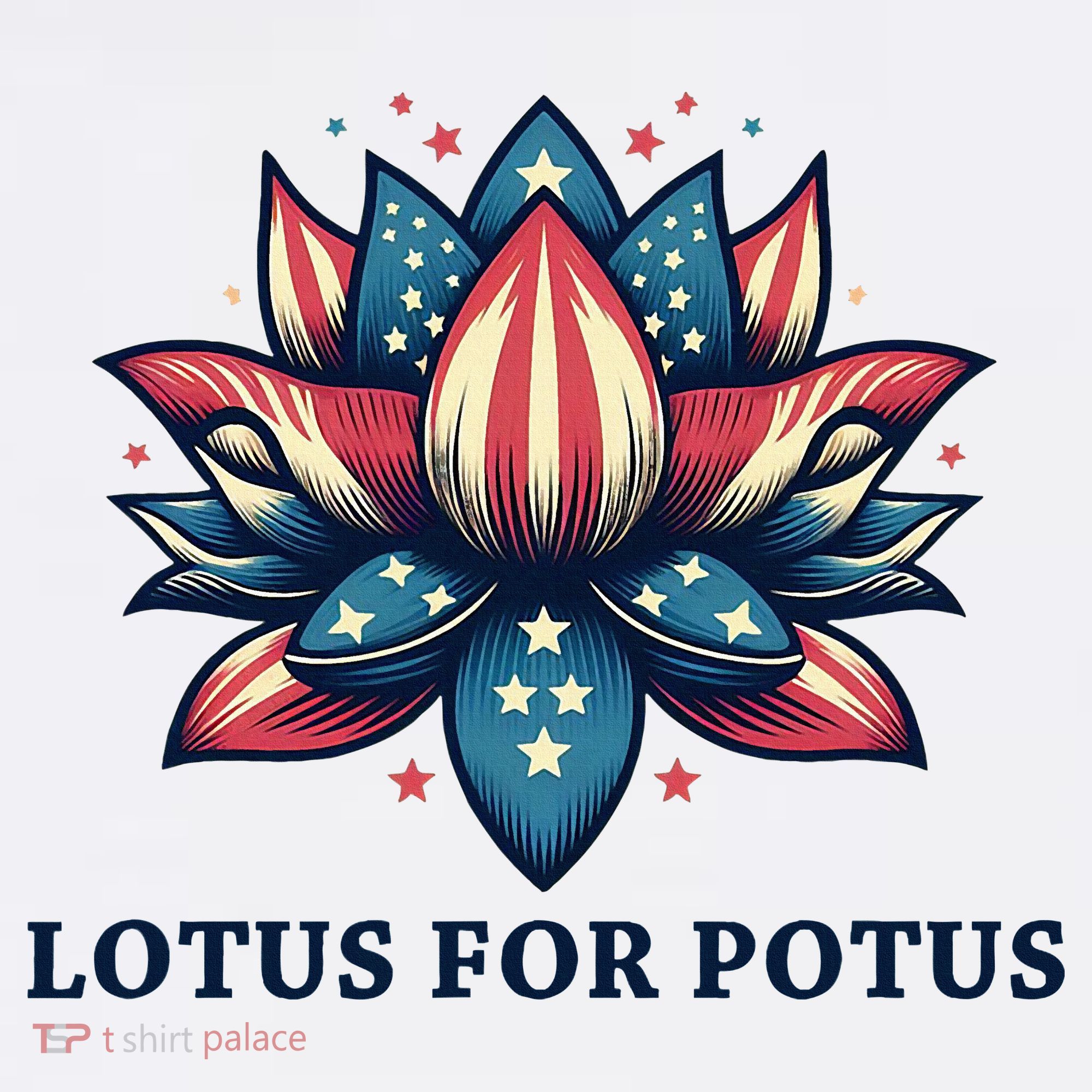 Lotus For Potus Usa Election Polo