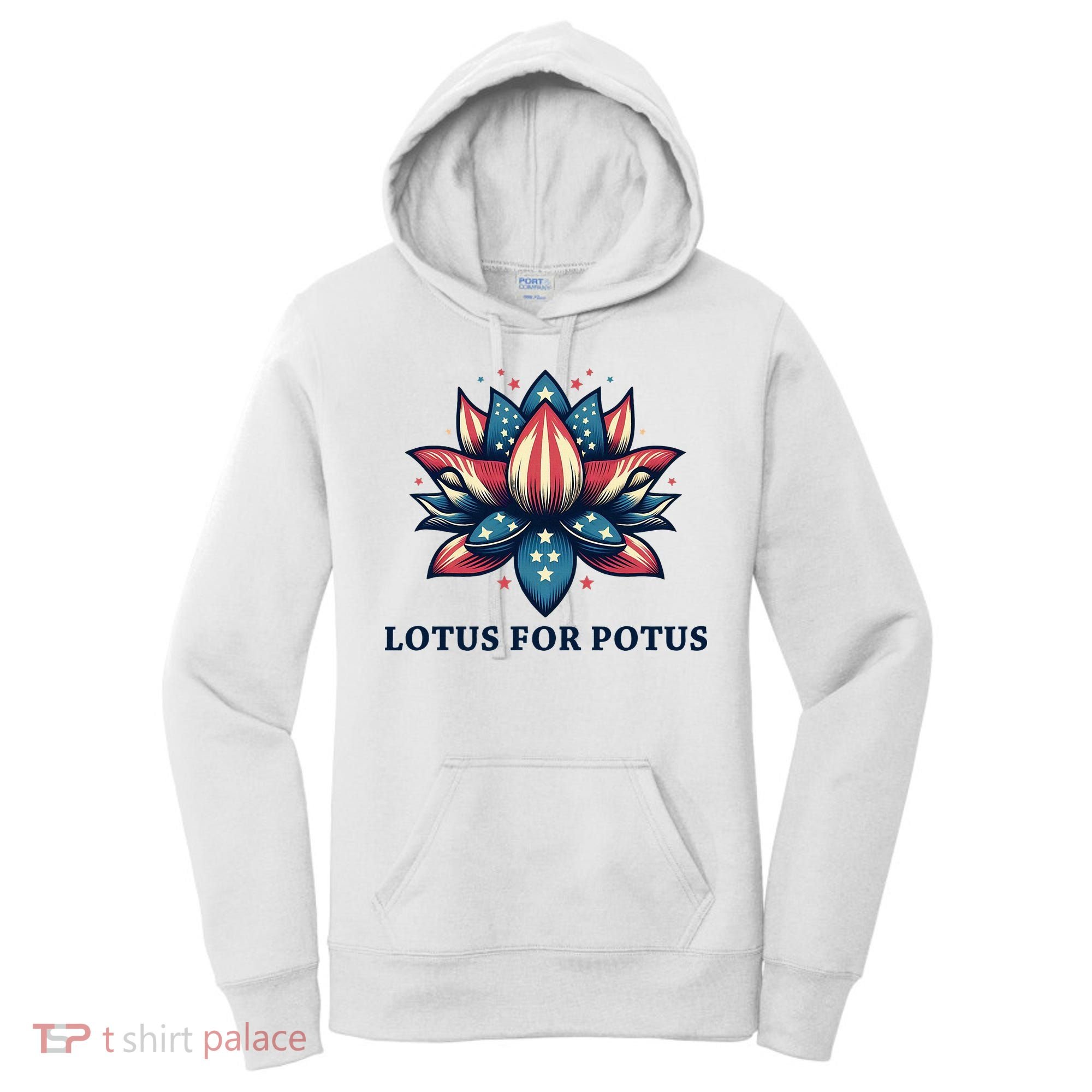 Lotus For Potus Usa Election Women's Hoodie