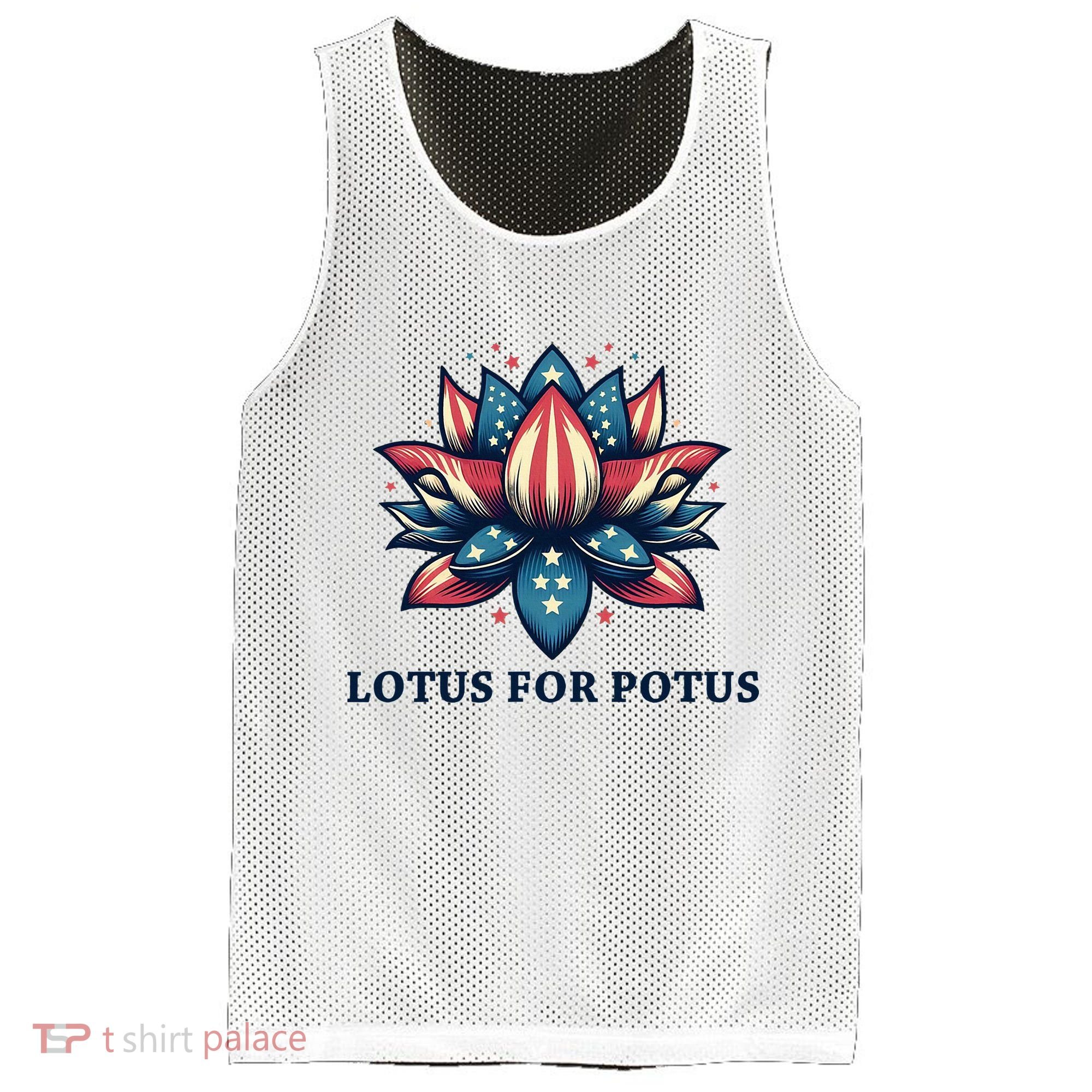 Lotus For Potus Usa Election Mesh Reversible Basketball Jersey Tank