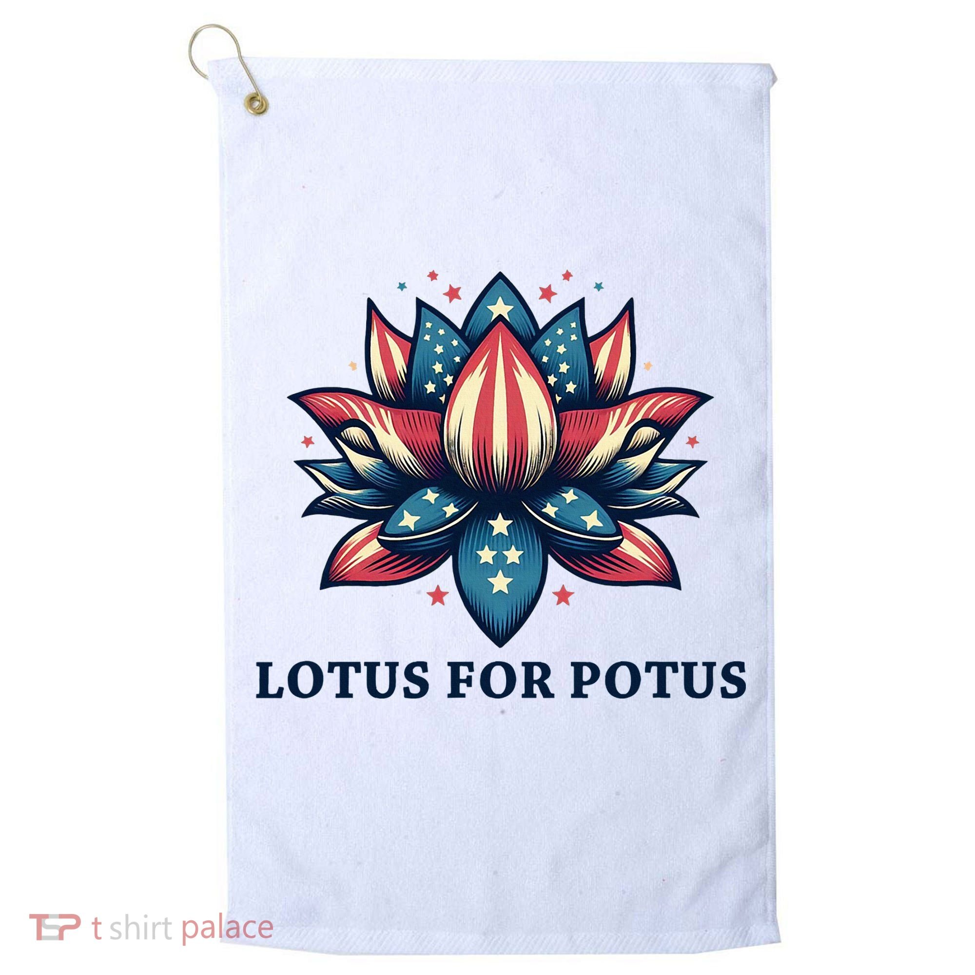 Lotus For Potus Usa Election Golf Towel