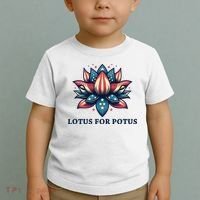 Lotus For Potus Usa Election Toddler T-Shirt thumb 2