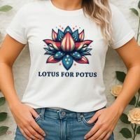 Lotus For Potus Usa Election Women's T-Shirt thumb 2