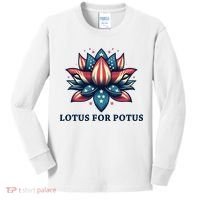 Lotus For Potus Usa Election Kids Long Sleeve Shirt thumb 0