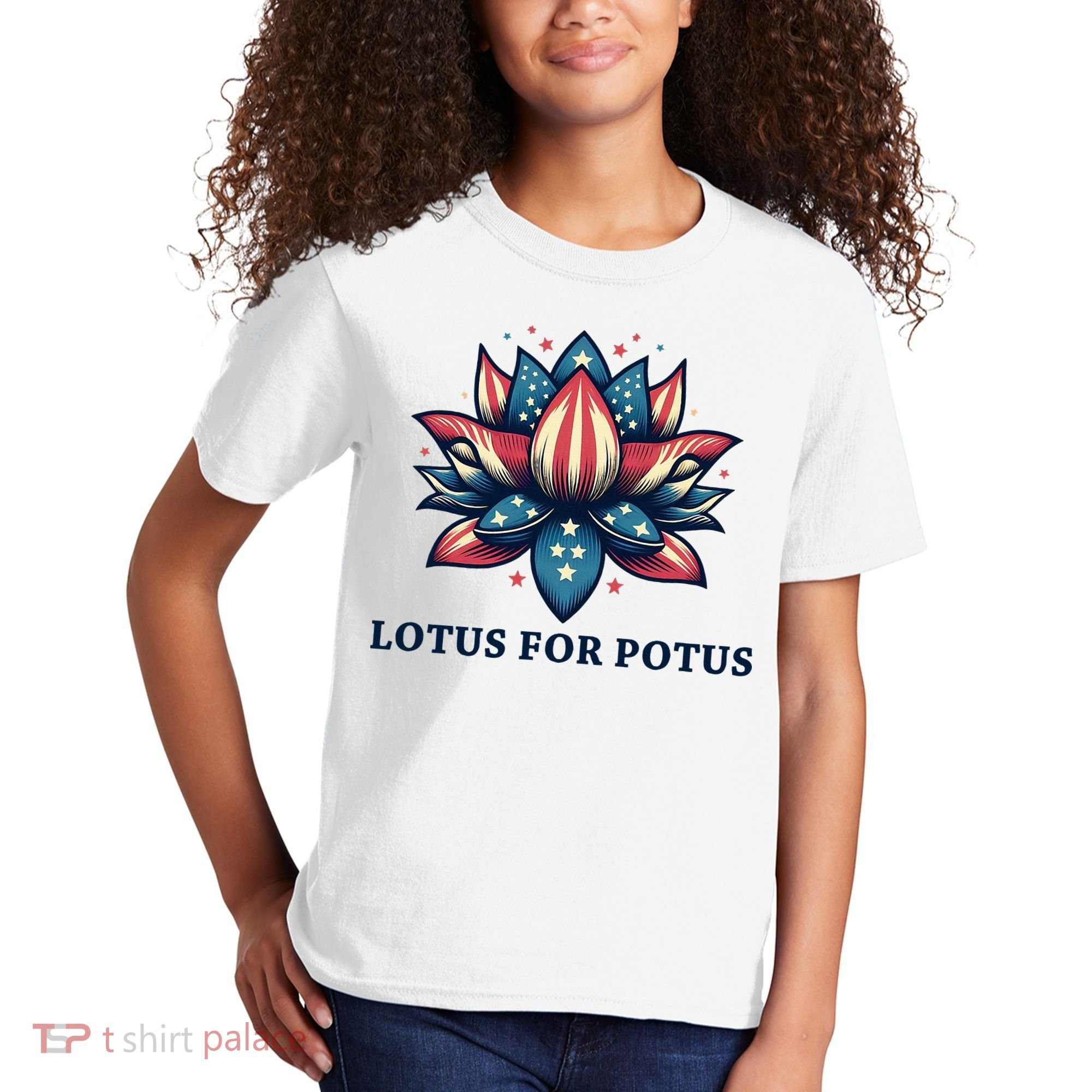 Lotus For Potus Usa Election Kids T-Shirt