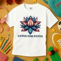 Lotus For Potus Usa Election Kids T-Shirt thumb 3