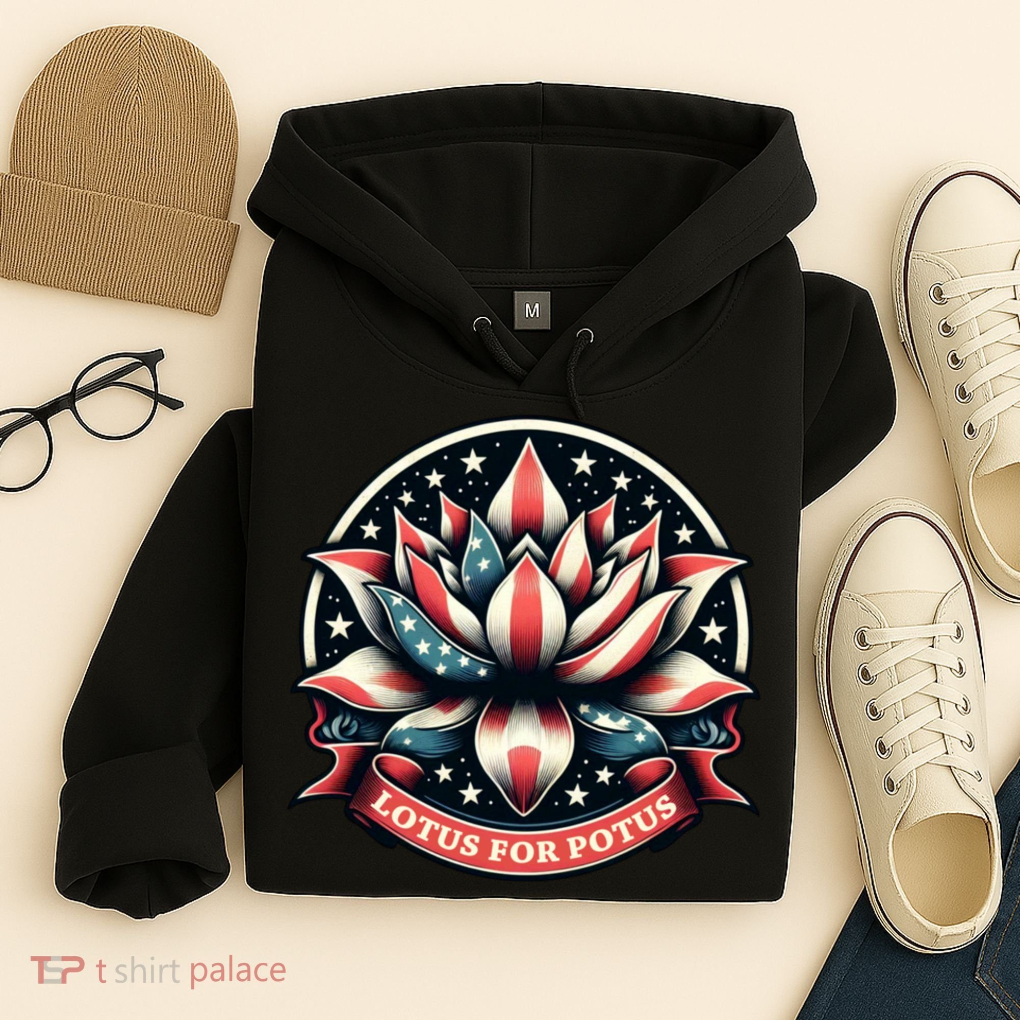 Lotus For Potus Usa Election Hoodie
